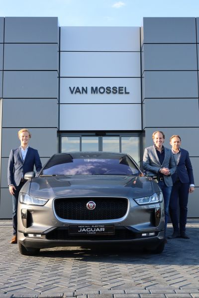 Rick Bakker, Jordy Bezema en Chris Stutterheim voor de nieuwe Jaguar I-PACE.